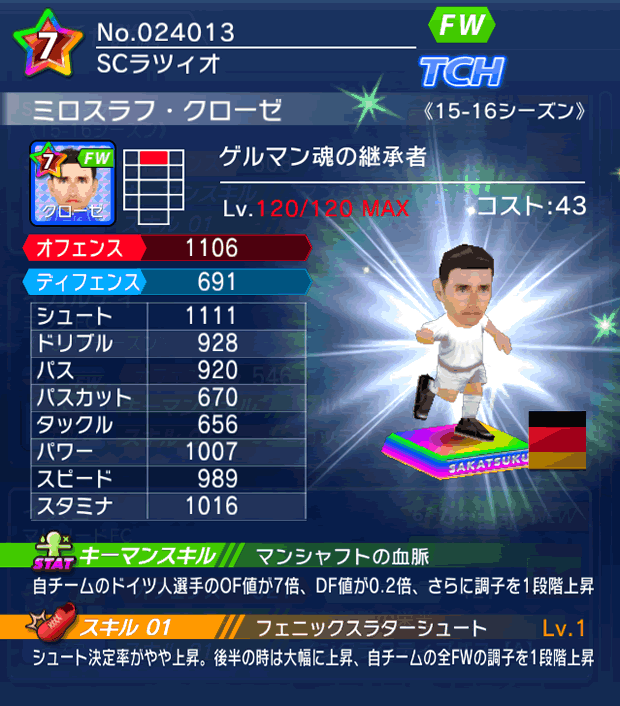 No.24013　ミロスラフ・クローゼ【15-16】