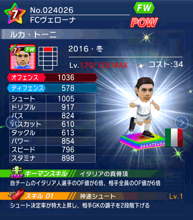 No.24026 ルカ・トーニ【16・冬】