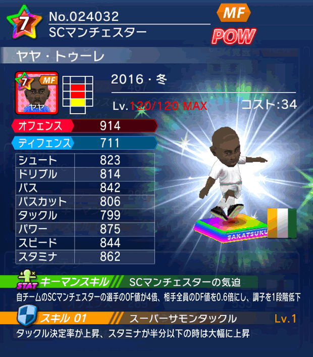 No.24032 ヤヤ・トゥーレ【16・冬】