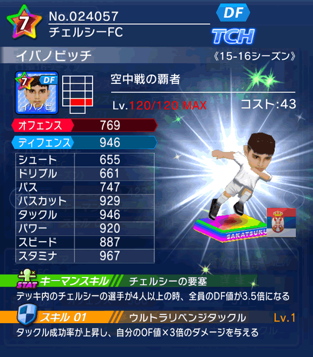 No.24057　イバノビッチ【15-16】