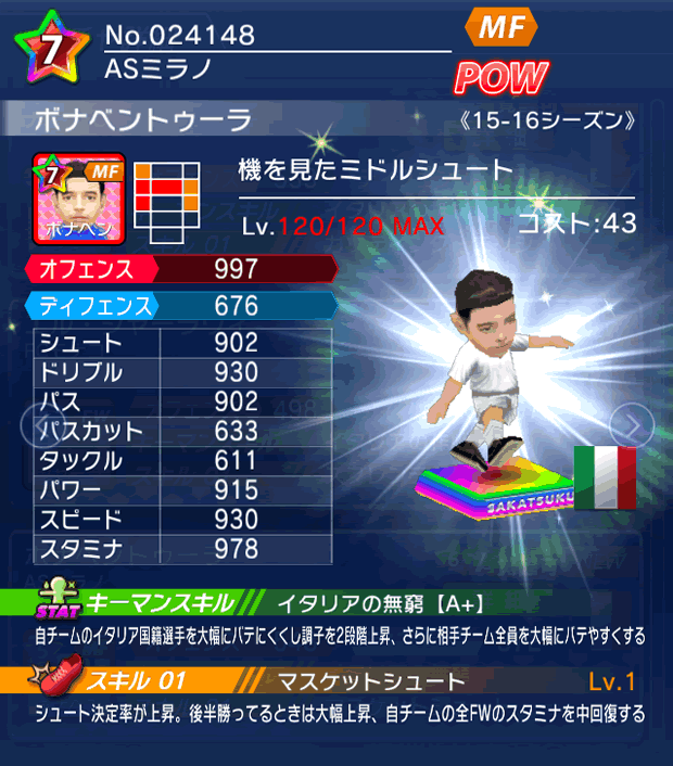 No.24148　ボナベントゥーラ【15-16】