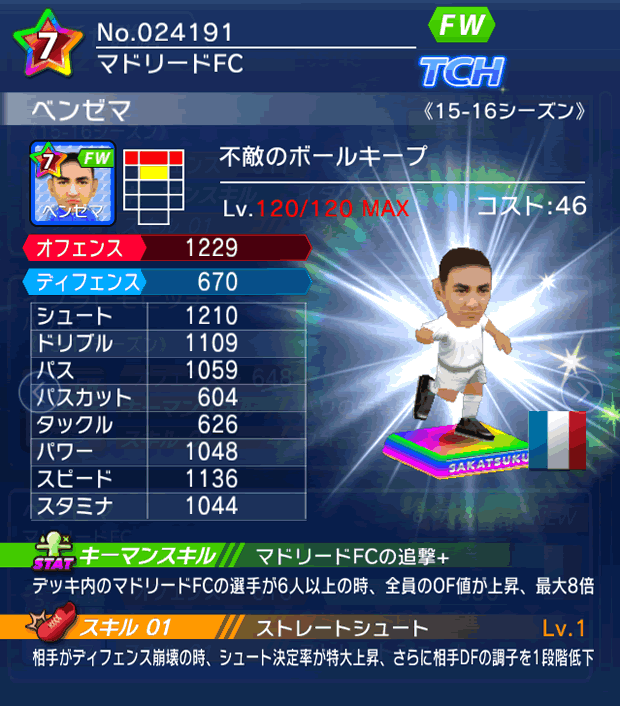 No.24191　ベンゼマ【15-16】