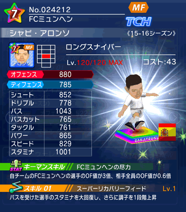 No.24212 シャビ・アロンソ【15-16】