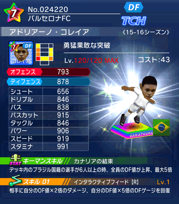 No.24220　アドリアーノ・コレイア【15-16】