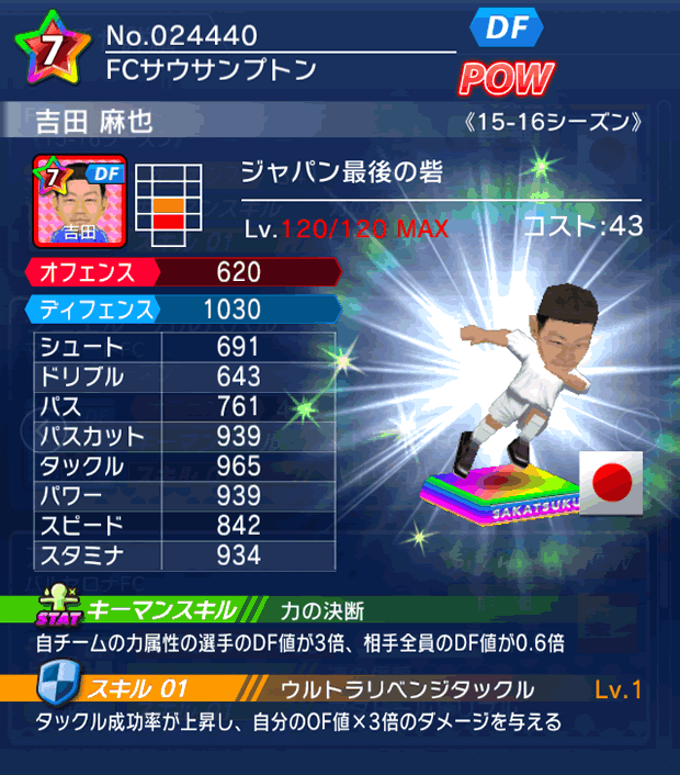 No.24440 吉田麻也【15-16】