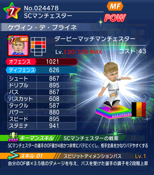 No.24478　ケヴィン・デ・ブライネ【Derby】