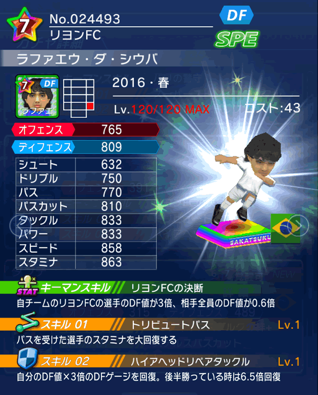 No.24493　ラファエウ・ダ・シウバ【16・春】