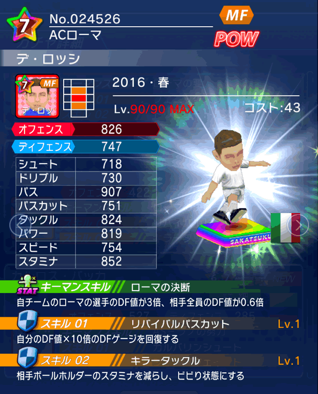 No.24526 デ・ロッシ【16・春】