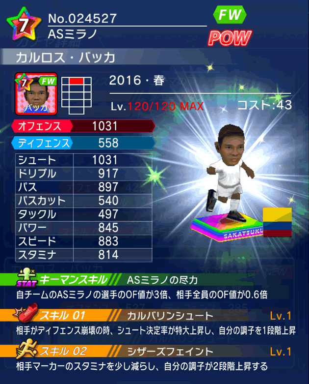 No.24527　カルロス・バッカ【16・春】