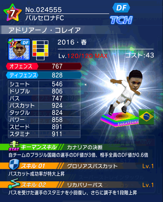 No.24555　アドリアーノ・コレイア【16・春】