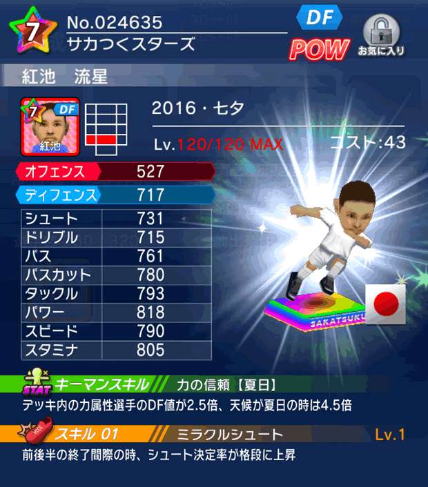 No.24635　紅池流星【16・七夕】