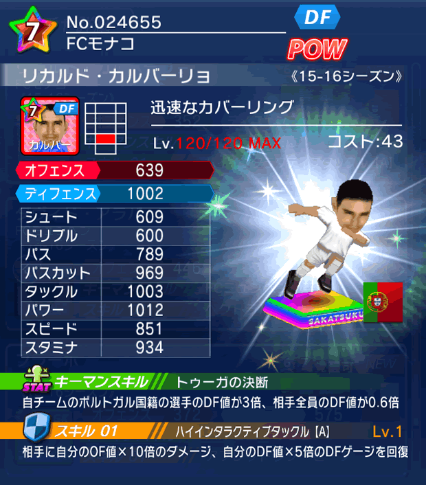 No.24655 リカルド・カルバーリョ【15-16】