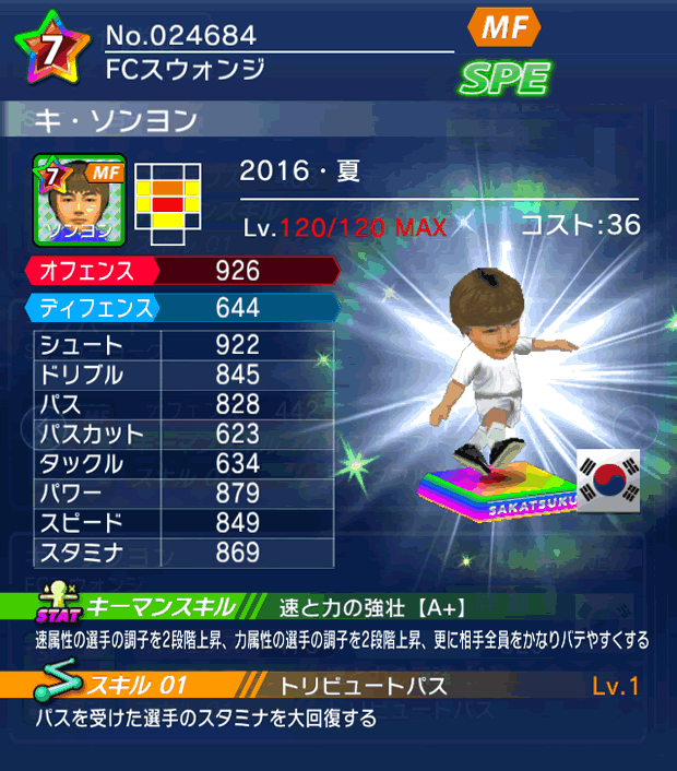 No.24684　キ・ソンヨン【16・夏】