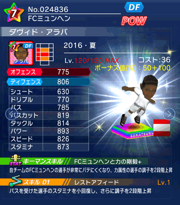 No.24836　ダヴィド・アラバ【16・夏】