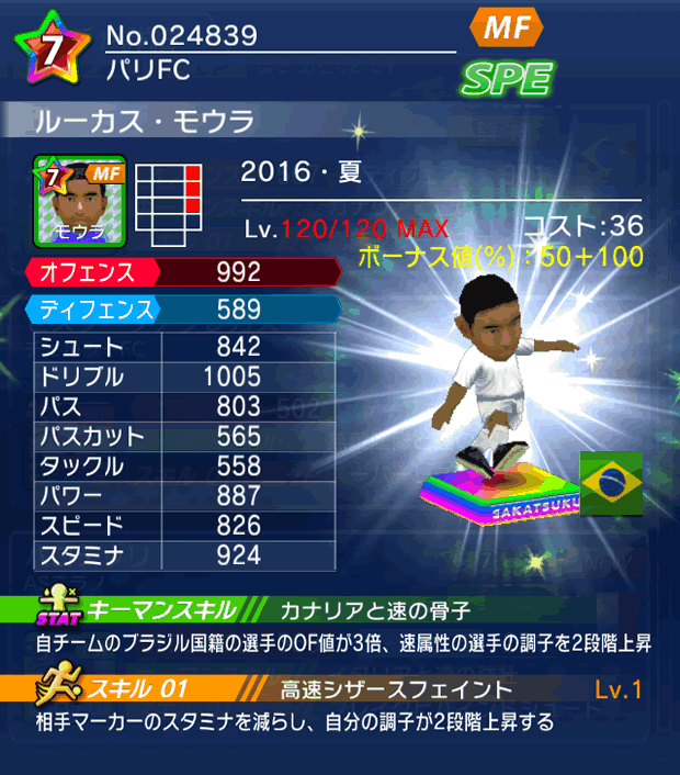 No.24839　ルーカス・モウラ【16・夏】