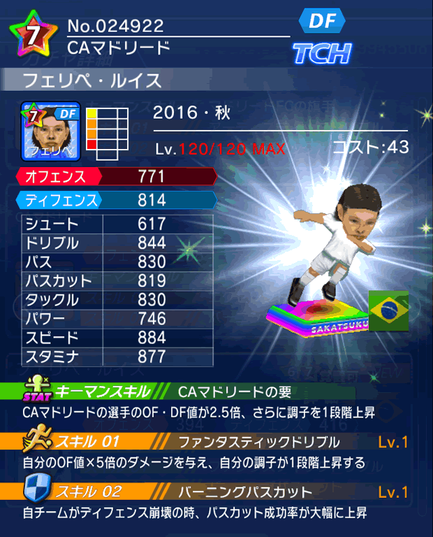 No.24922　フェリペ・ルイス【16・秋】