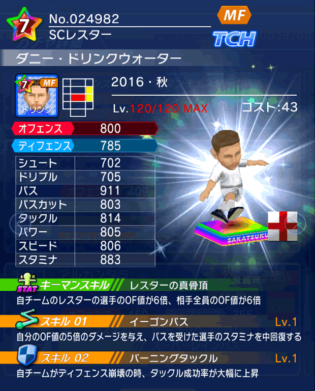 No.24982　ダニー・ドリンクウォーター【16・秋】