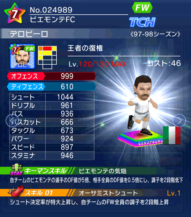 No.24989 デロピーロ【97-98G】