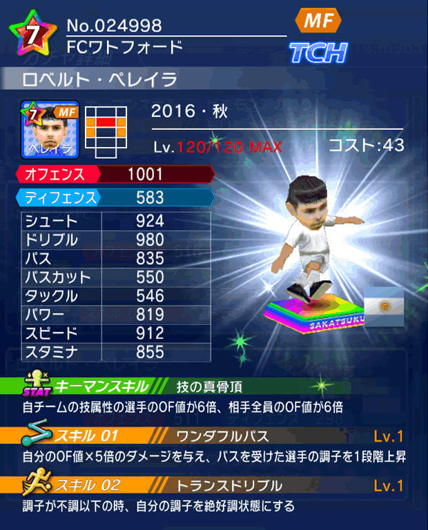 No.24998　ロベルト・ペレイラ【16・秋】