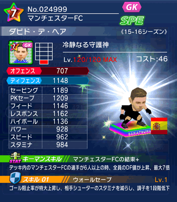 No.24999　ダビド・デ・ヘア【15-16】