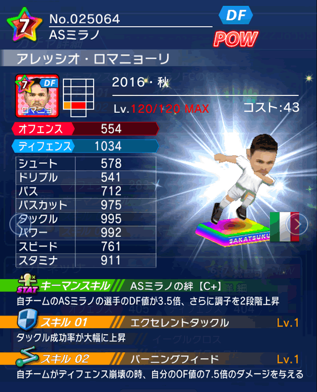 No.25064　アレッシオ・ロマニョーリ【16・秋】