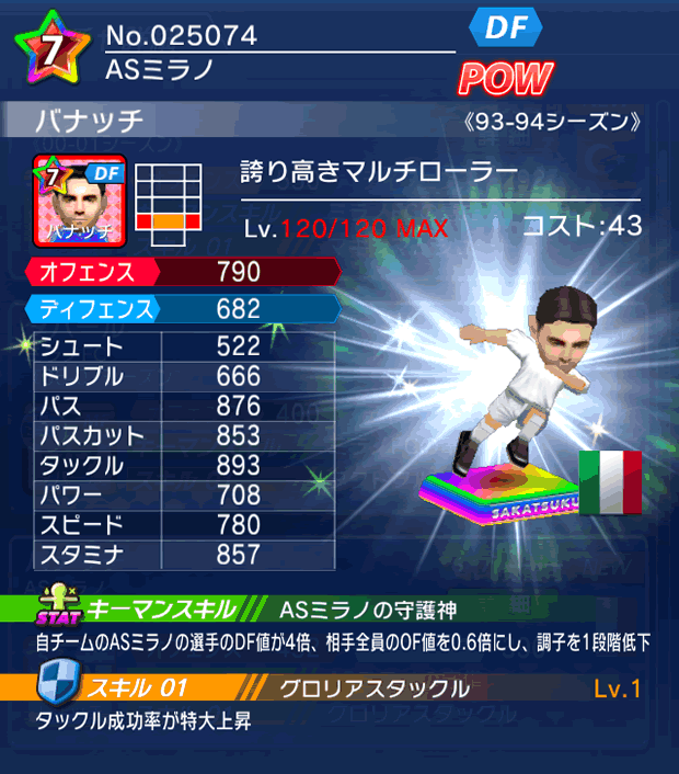 No.25074　バナッチ【93-94LL】