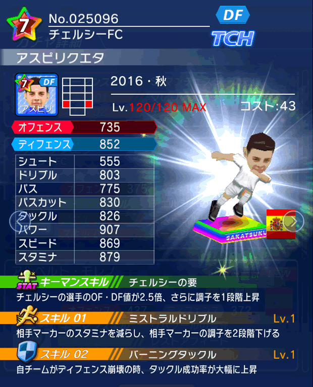 No.25096　アスピリクエタ【16・秋】