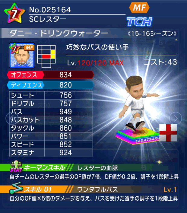 No.25164　ダニー・ドリンクウォーター【15-16】