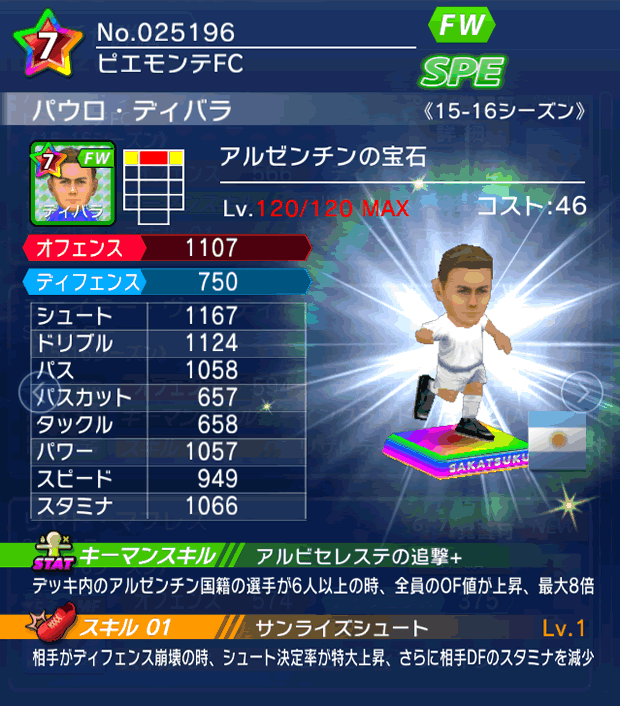 No.25196　パウロ・ディバラ【15-16】