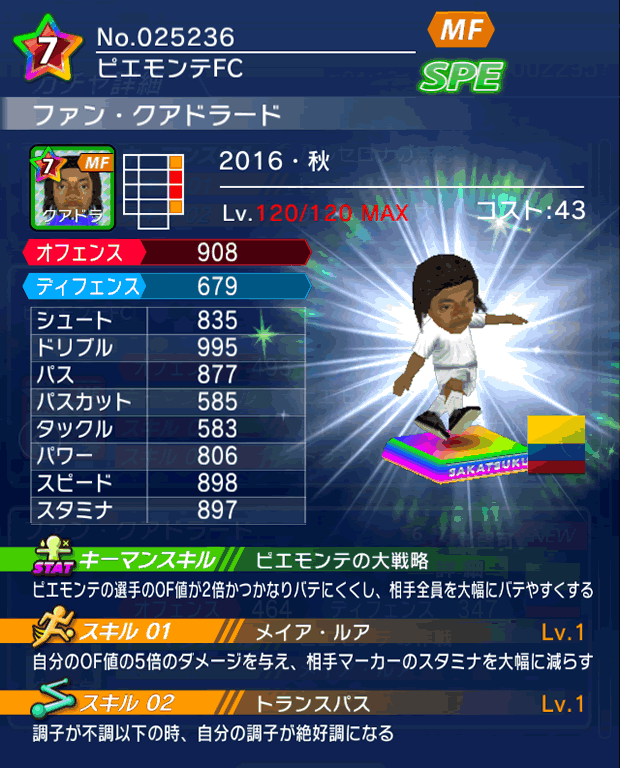 No.25236　ファン・クアドラード【16・秋】