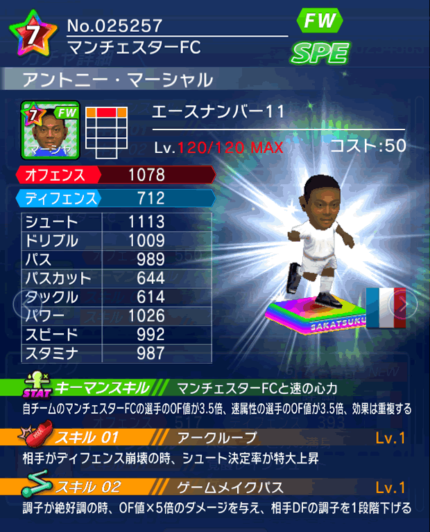 No.25257 アントニー・マーシャル【No.11】