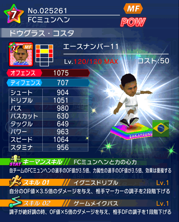 No.25261　ドウグラス・コスタ【No.11】