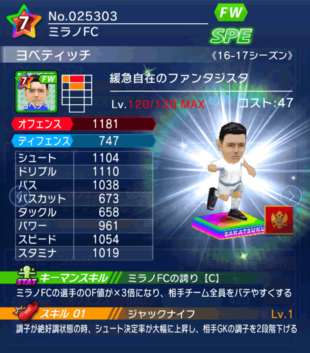 No.25303　ヨベティッチ【16-17】