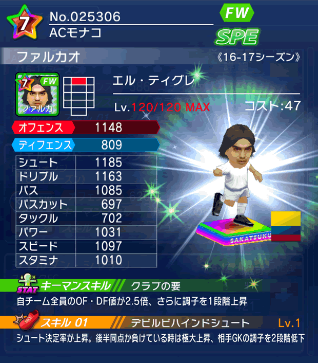 No.25306　ファルカオ【16-17】