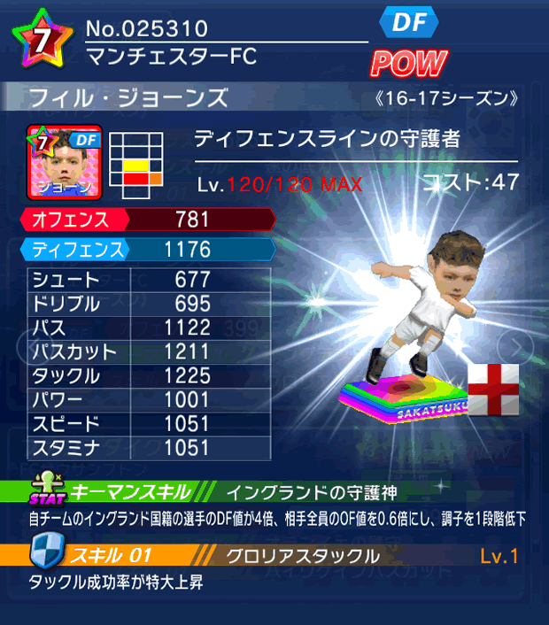 No.25310　フィル・ジョーンズ【16-17】