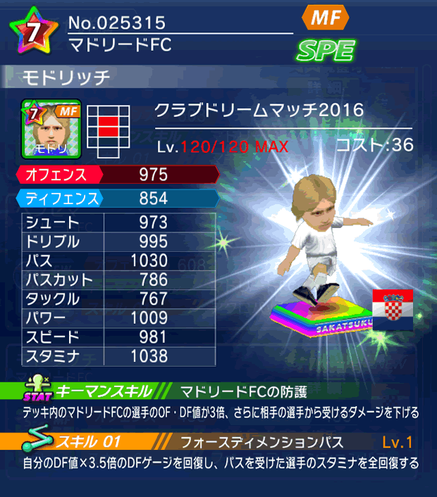 No.25315　モドリッチ【CDM・16】