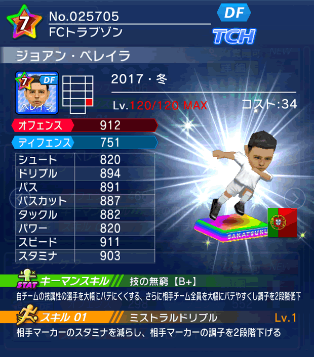 No.25705 ジョアン・ペレイラ【17・冬】