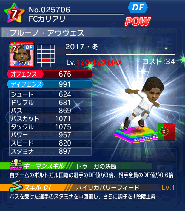 No.25706　ブルーノ・アウヴェス【17・冬】