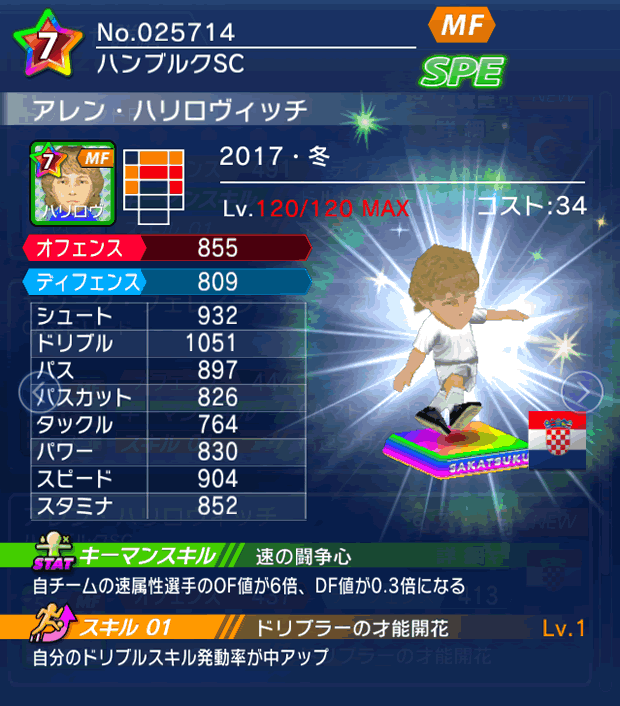 No.25714　アレン・ハリロヴィッチ【17・冬】