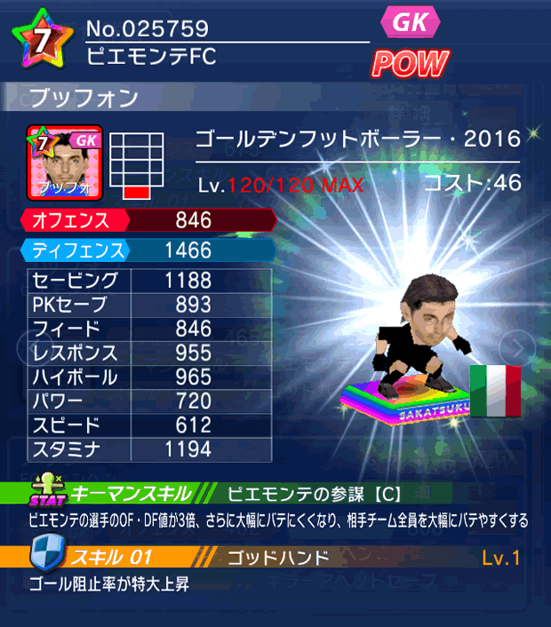 No.25759　ブッフォン【GFB16】