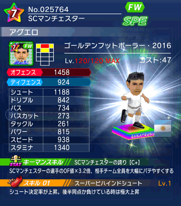 No.25764　アグエロ【GFB16】