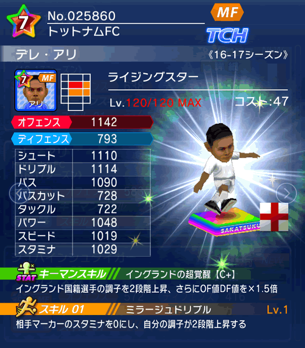 No.25860　デレ・アリ【16-17】