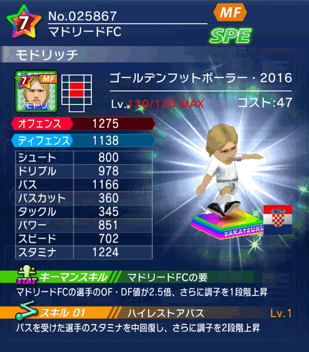 No.25867　モドリッチ【GFB16】