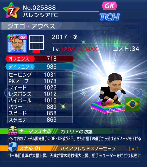 No.25888　ジエゴ・アウベス【17・冬】