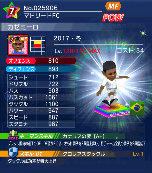 No.25906　カゼミーロ【17・冬】