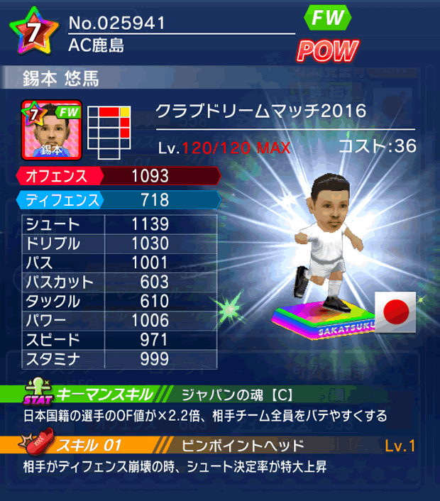 No.25941　錫本悠馬【CDM・16】