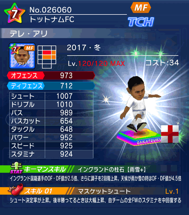 No.26060　デレ・アリ【17・冬】