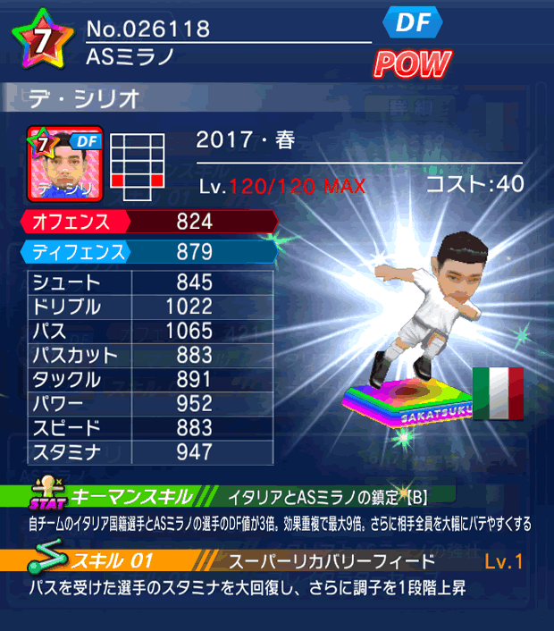 No.26118　デ・シリオ【17・春】