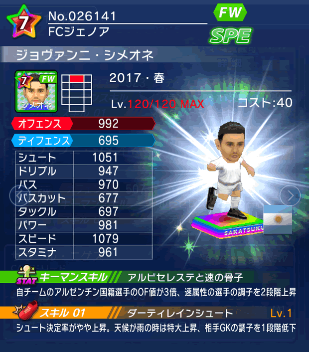 No.26141　ジョヴァンニ・シメオネ【17・春】