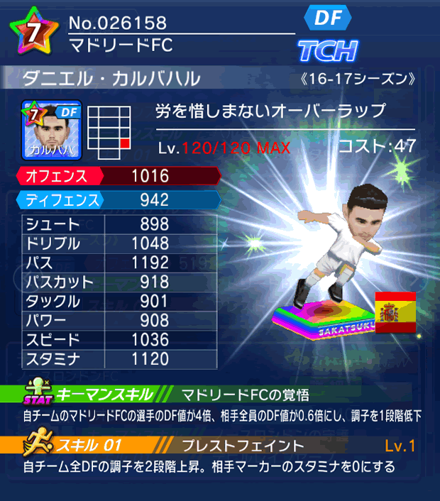 No.26158　ダニエル・カルバハル【16-17】